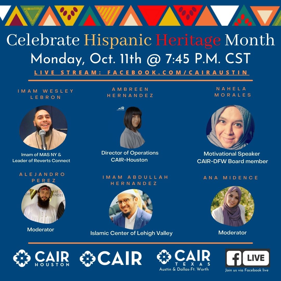 Video - CAIR, CAIR-Texas to Host Hispanic Heritage Month Virtual Panel as Part of Diversity Campaign